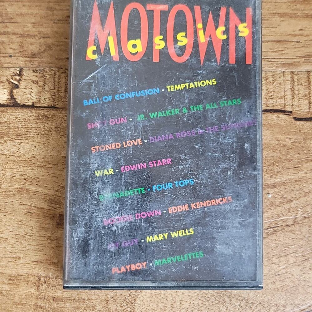 Vtg 1989 Motown Classics Cassette Tape